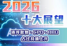 2026產業十大展望 – 液冷散熱、CPO、BBU 占比持續上升