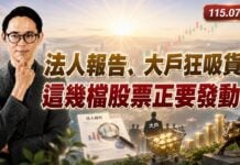 【法人報告、大戶狂吸貨,這幾檔股票正要發動?】翁士峻 期股衝衝衝2026/07/09